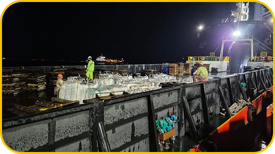 Port terminal loading