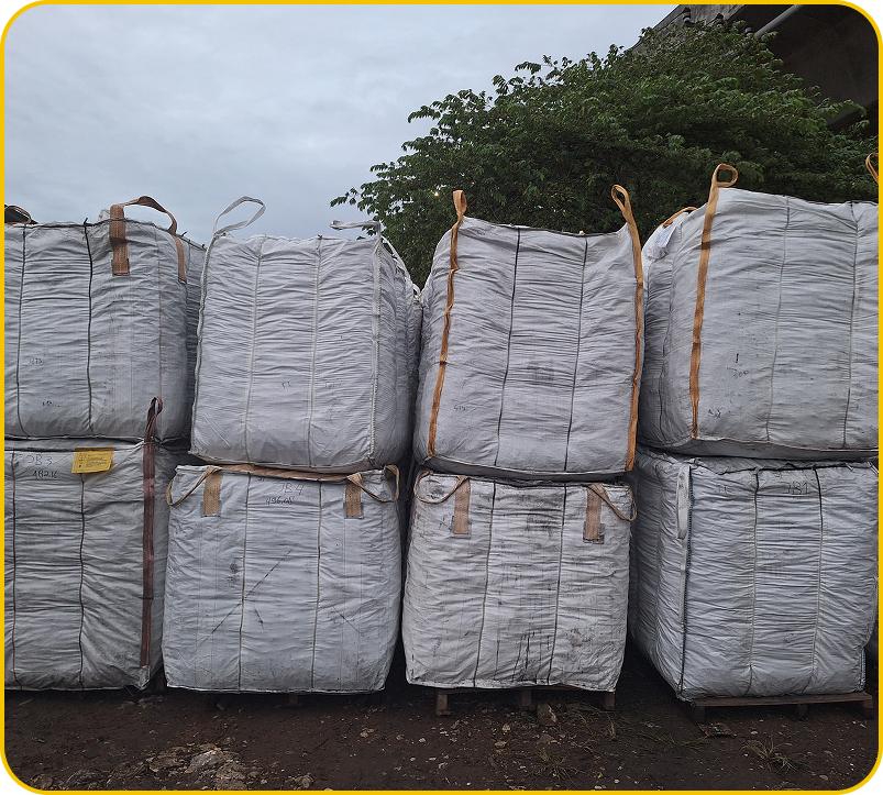 Jumbo bag handling with forklift