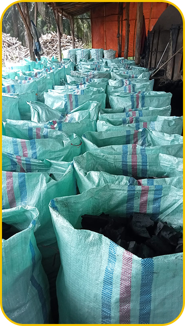 Sacks ready for export packaging