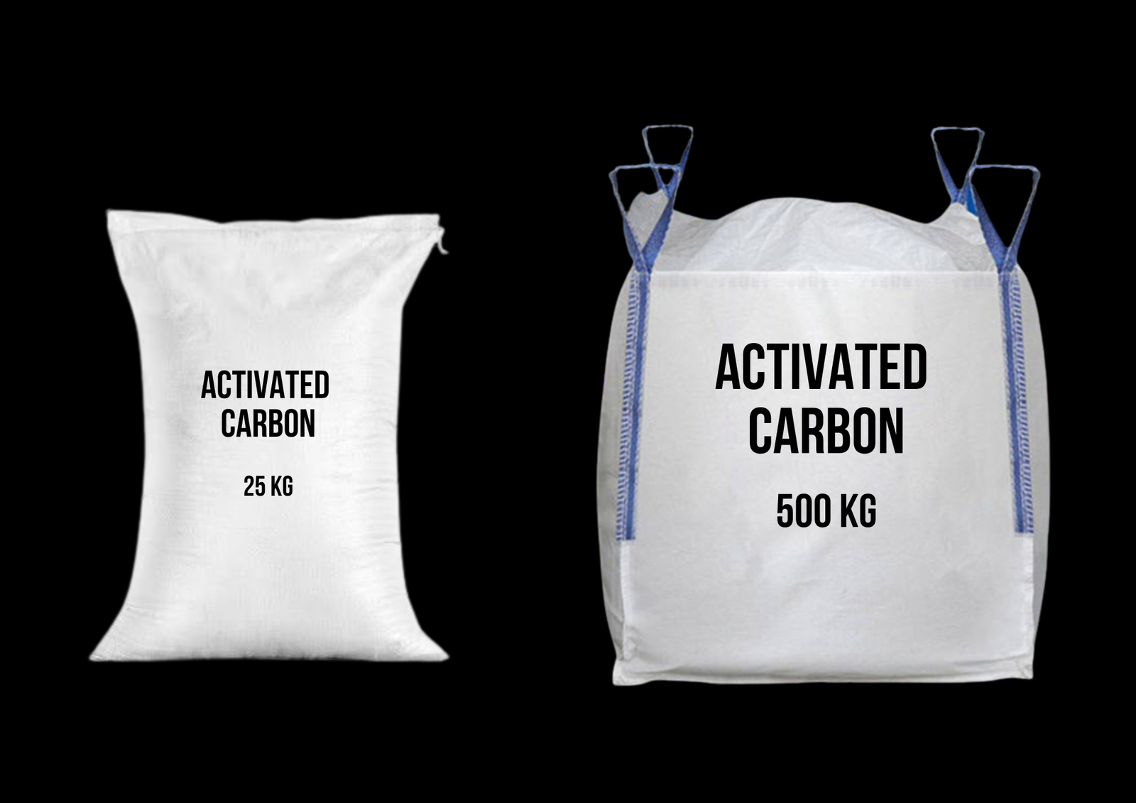 Activated Carbon 25kg and 500kg bags